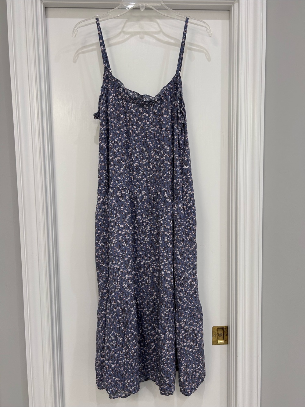 NATURAL LIFE Light Blue Floral Top with Ditsy Flowers